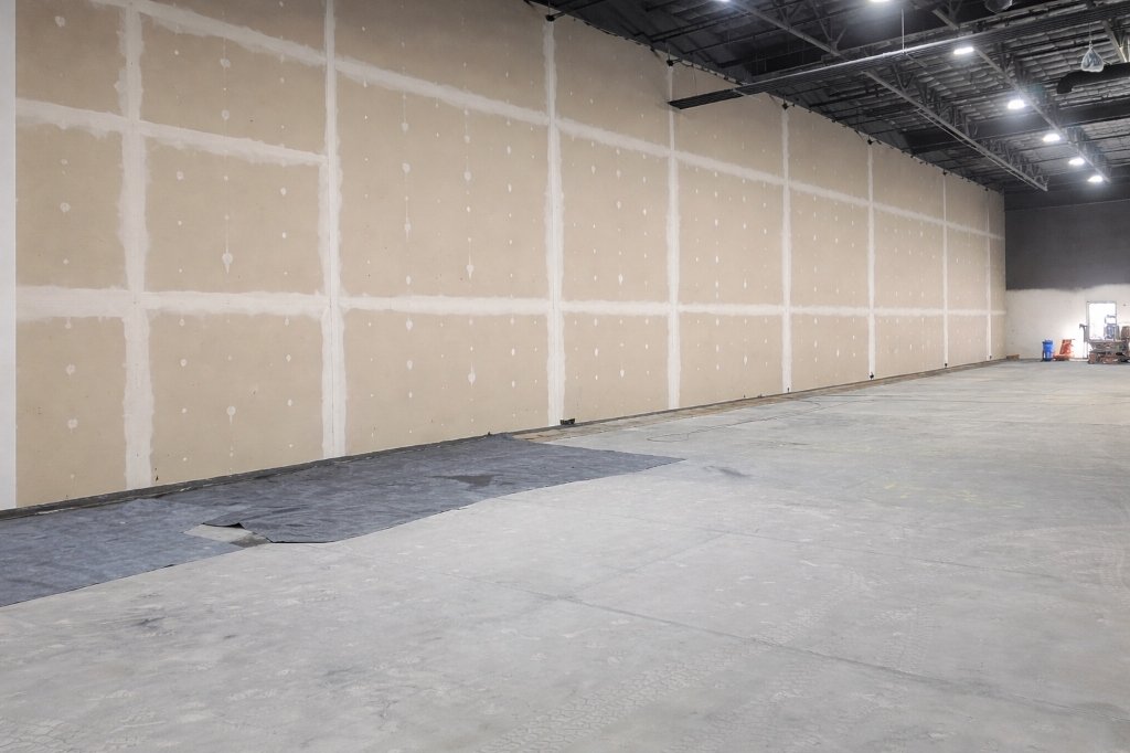 Complete interior transformation of a large commercial warehouse